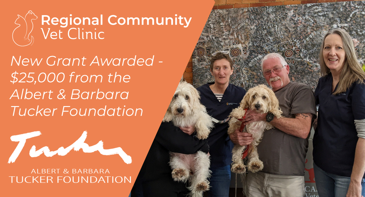 Regional Community Vet Clinic awarded $25,000 from The Albert & Barbara  Tucker Foundation. | Regional Community Vet Clinic